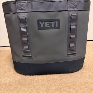YETI Gray and Black Duffel Bag